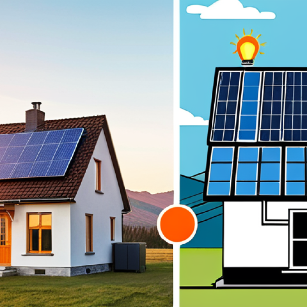 **Image Prompt:** A split-screen illustration. On one side, an old, drafty house with heat visibly escaping through the roof and windows. On the other side, a modern, energy-efficient home with solar panels, well-insulated walls, and modern windows, all under a bright, sunny sky. The efficient house should subtly display an Energy Star logo.